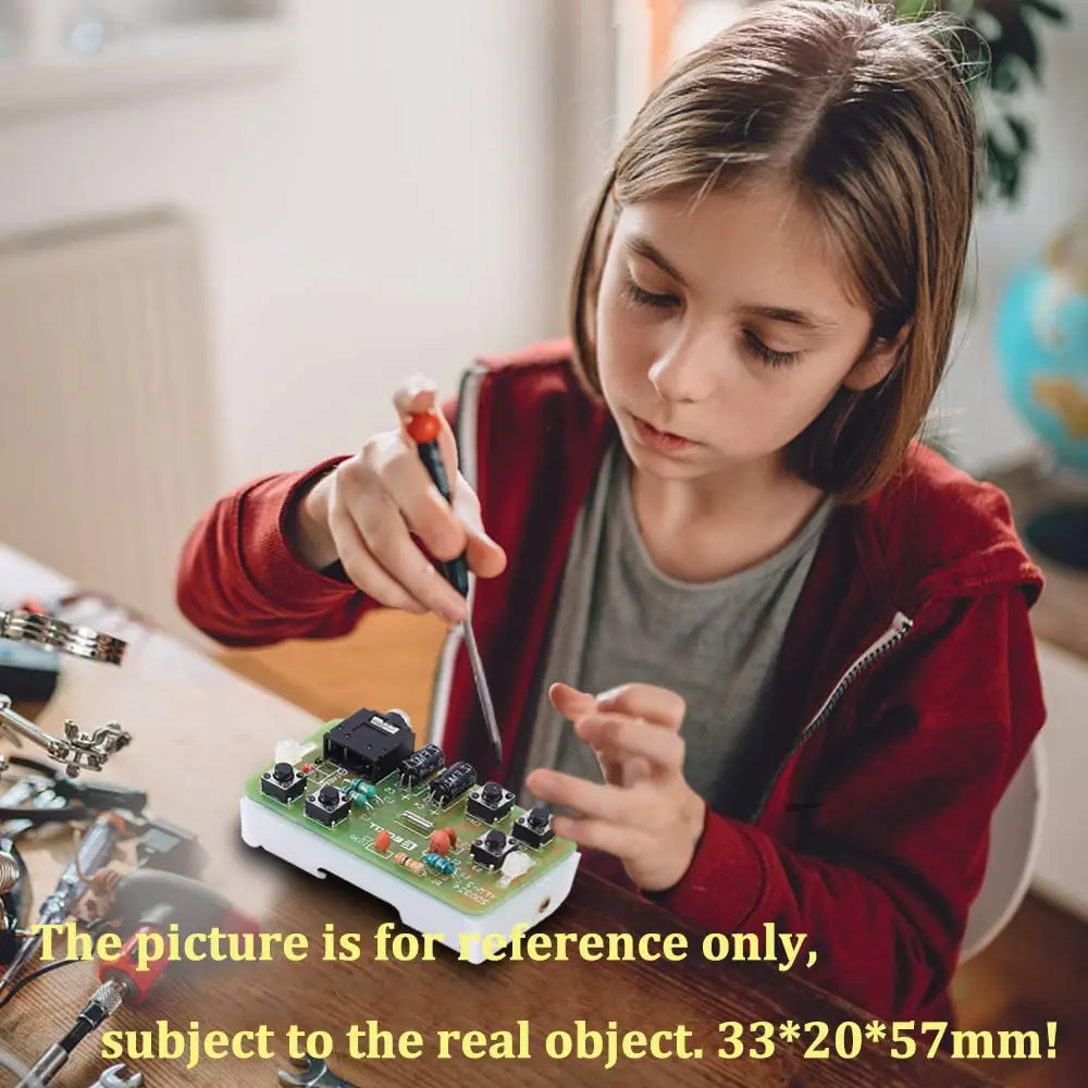 DIY Kit FM Stereo Radio Receiver Module Adjustable 76-108MHz Wireless Receiver DIY Electronic Production Training Welding Skills