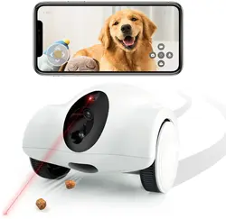 New Pet Toys Webcam Robot Full Hd 1080p Smart Pet Toys Robot With Dog Cat Camera Treat Cat Toy smart Companion Robot