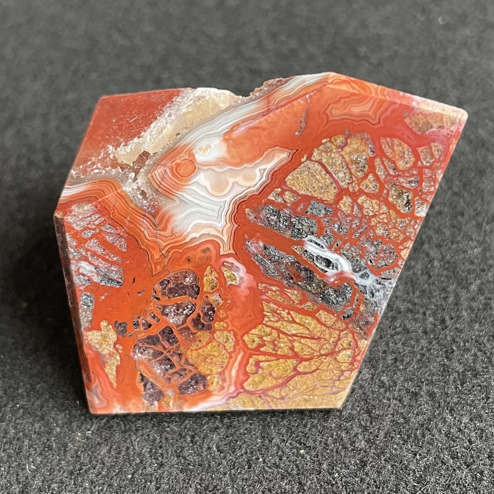 Natural Stone Mexico Agate Freeform Polished Crystal Carnelian Decoration Rock Gift Reiki Healing