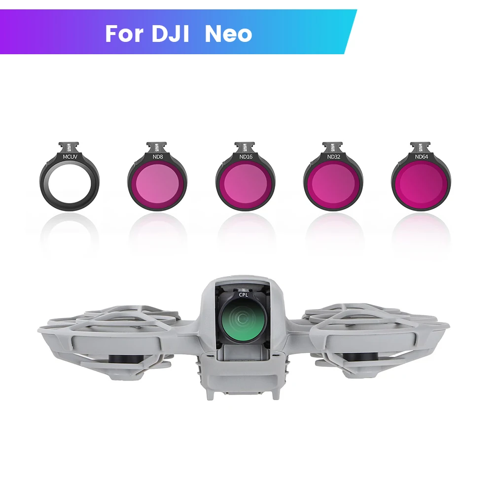 Voor Dji Neo Filter Kit Nd8/16/32/64/Cpl/Mcuv Gimbal Lens Bescherming Filter Verduistering Filter Neo Drone Accessoires