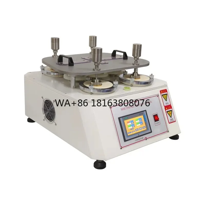Touch Screen Martindale Abrasion Tester - 0.1g Precision, Touch Control - Textile/Leather Wear Resistance Testing Machine