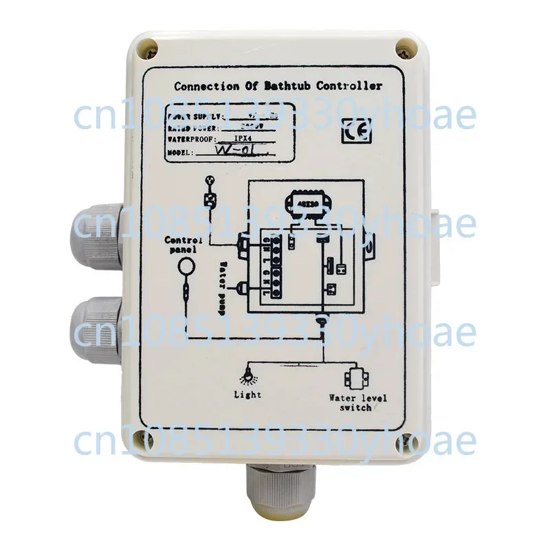 Bathtub massage controller, simple and generous water pump light circular control panel