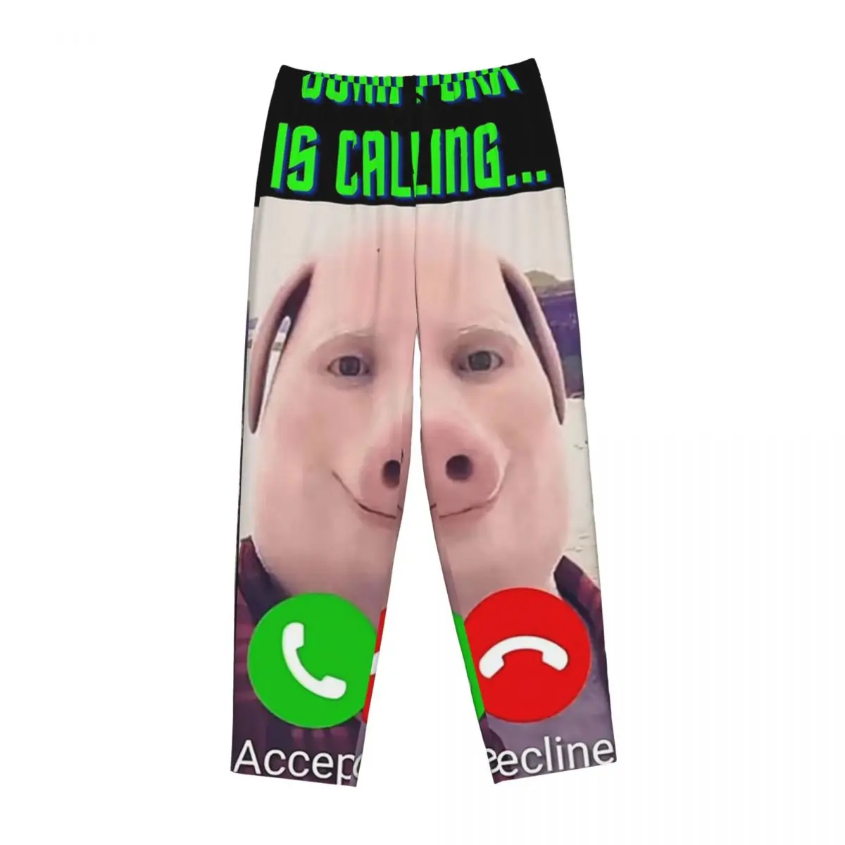 

Женские пижамные штаны John Pork Is Calling на заказ, одежда для сна с карманами для сна и отдыха