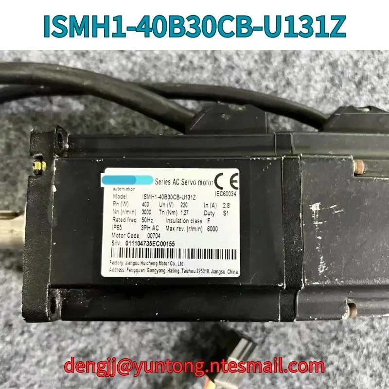 

Used ISMH1-40B30CB-U131Z servo motor 400W test OK Fast Shipping