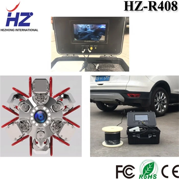 Waterproof Under Car Checking Robot Inspection Camera Under  Vehicle Scanner HZ-R408