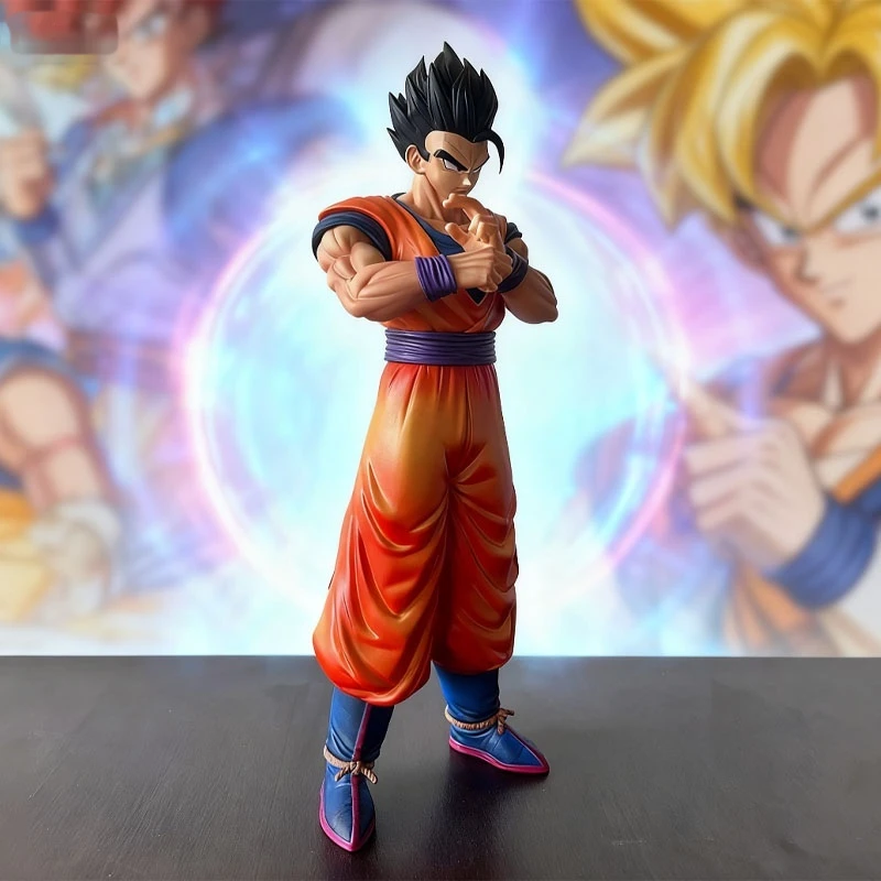 

32cm Dragon Ball Vf Son Gohan Figure Cartoon Peripheral Chassis Desktop Decoration Vf Mystery Food Gk Handmade Model Anime Toy