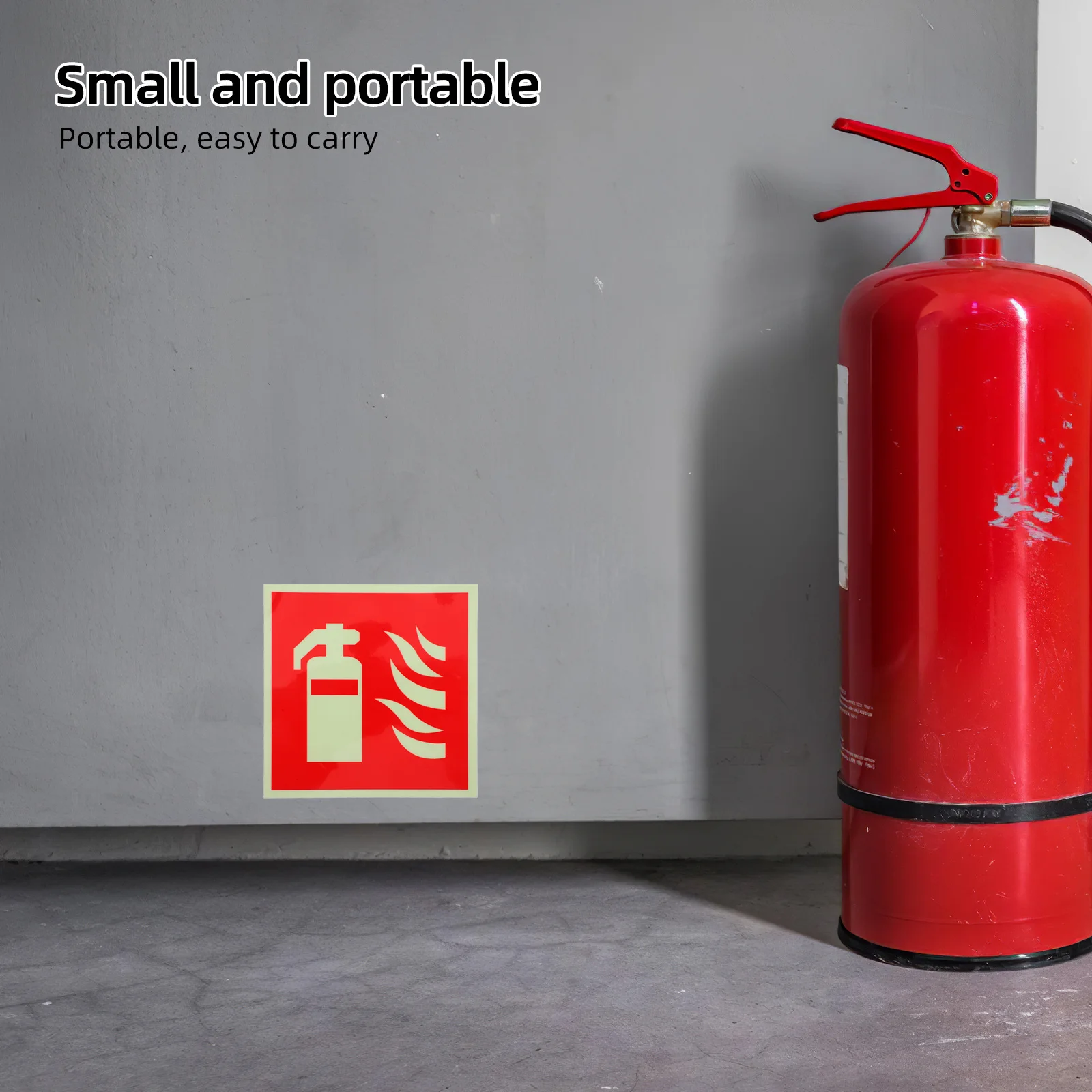 4 Pcs Fire Safety Signs Extinguisher Decal for Office Stickers Marine Adhesive Label