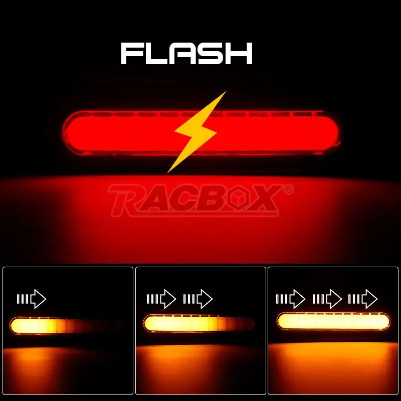 Motorcycle LED Turn Signal Lights 10mm Rear Lights Flasher Blinker Flowing Signal Lamp DRL Brake Tail Lamp For Street Dirt Bike