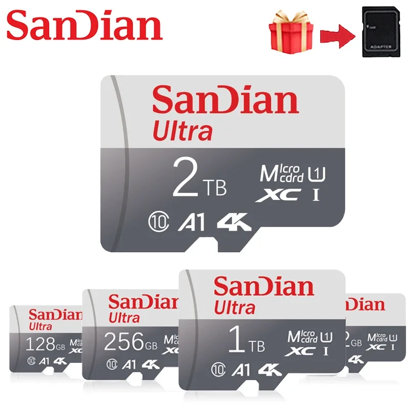 

New Ultra 64GB 128GB 256GB 512GB 1TB 2TB High Speed High Quality Memory Card Class 10 For Phone