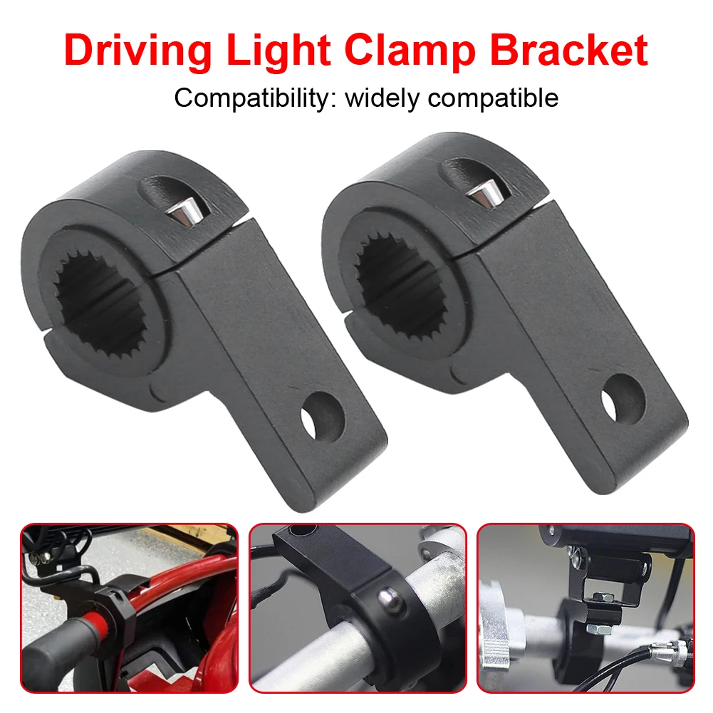 

Universal Motorcycle Clamp Bracket Light Bar Mount Tube Clamp Aluminum Alloy Bull Bar Holder Work Light Auxiliary Lamp Bracket