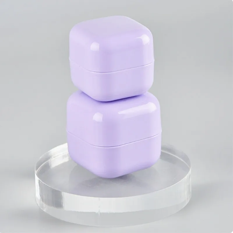 20g/30g/50g/100g Square Plastic Empty Makeup Jar Refillable Bottle Cream Jar Empty Box Cosmetic Container Travel Bottle Tools