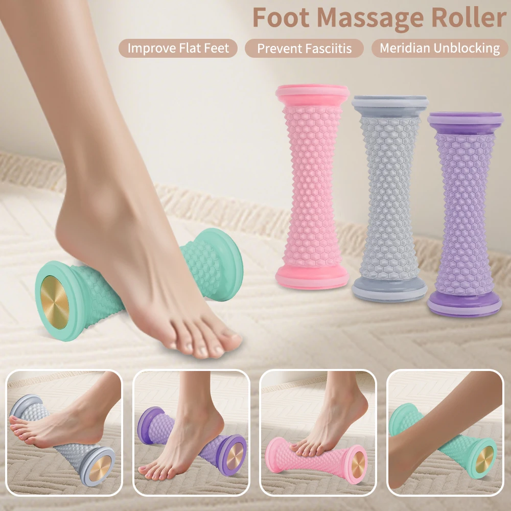 

New Foot Massager Massage Roller Yoga Massage Ball Plantar Fascia Roller Muscle Relaxation Care Plastic Manual Foot Massager