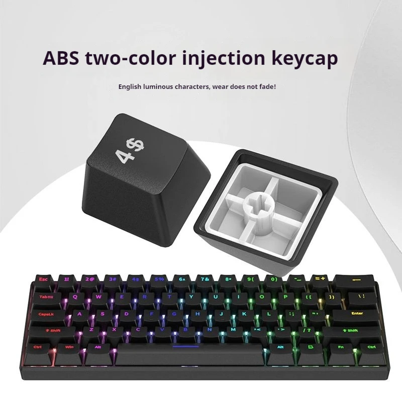 Brazilian Portuguese/Spanish Mechanical Keyboard 61 Blue/Red/Brown/Black Switches Rgb Wired Mechanical Keyboard Office Computer