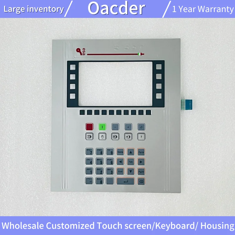 

New for S 530 S530 Touch Screen Panel Glass for ESA CNC S 530 S530 XPPG 4A 32+32 I/O Membrane Keypad Keyboard Film