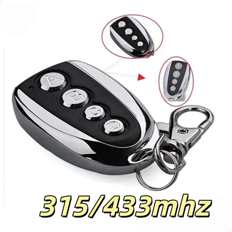 1Pcs U Shaped Wireless Remote Control 433MHZ 315MHZ Clone Function Stable Signal For Garage Door Alarm