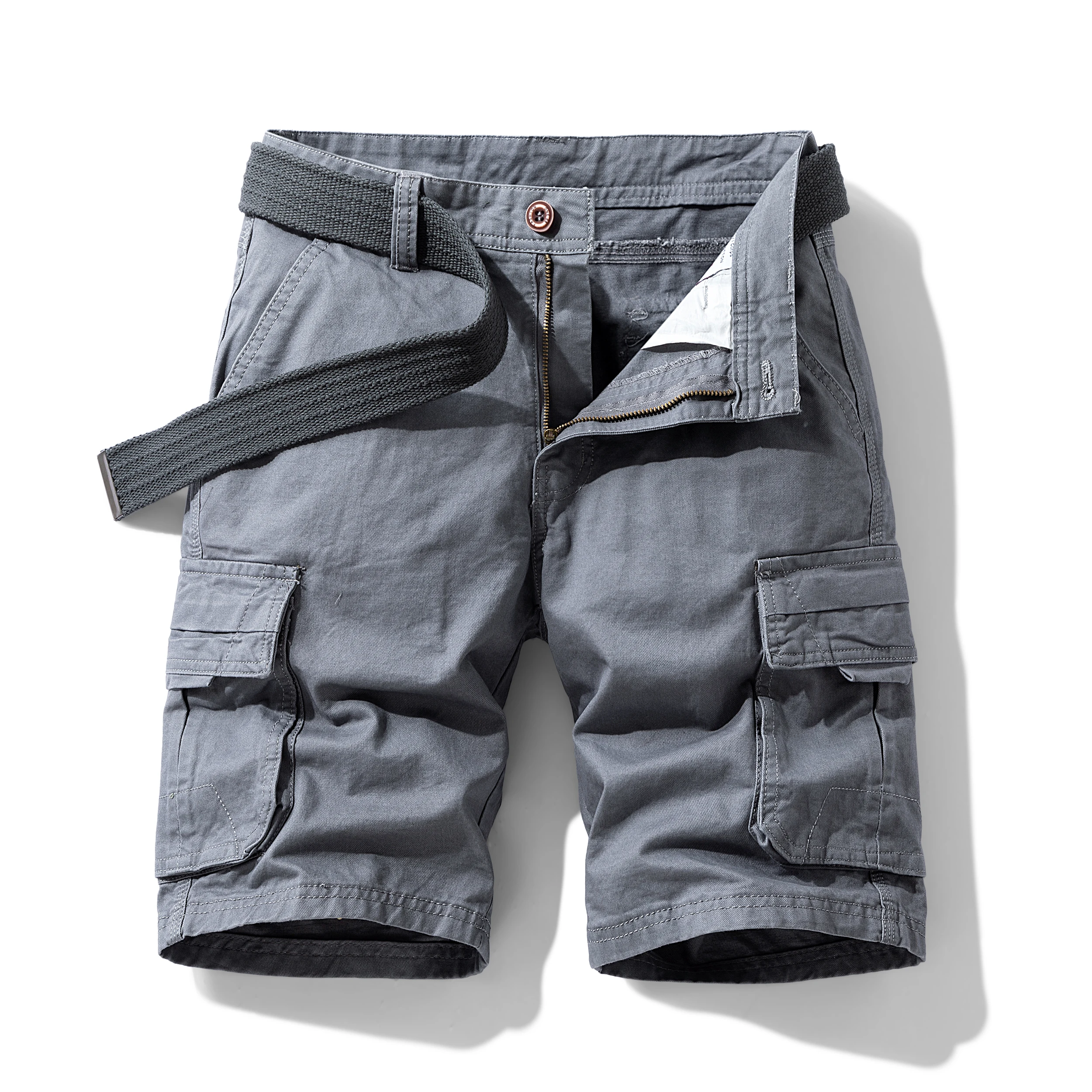 Men's functional American high-street multi-pocket cotton versatile outdoor cargo shorts 27351