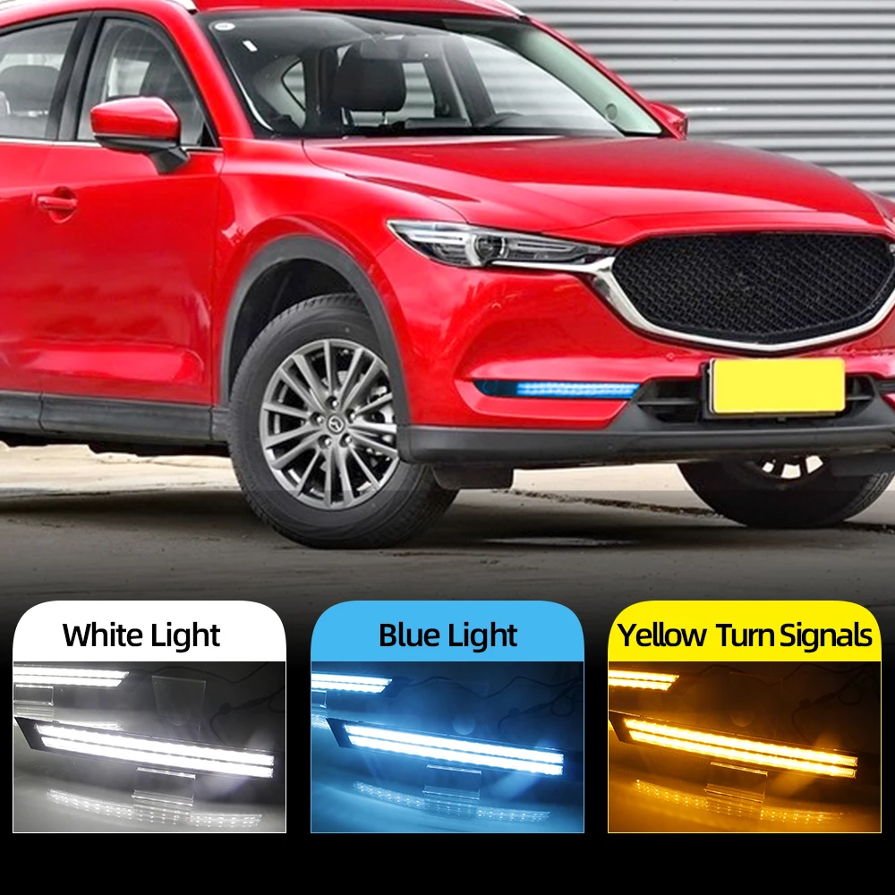 CX-5 ライト 2個led日中走行用ライトマツダcx-5 cx5 cx 5 2017 2018 2019 2020 2021