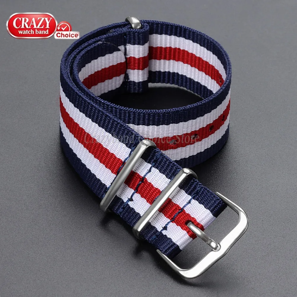 14mm 16mm 18mm 20mm 22mm 24mm Nylon Canvas Militär-Uhrenarmband Universelles Geflochtenes Schlaufenband Armband für Damen und Herren Weiches Armband Schwarz – Detail 12