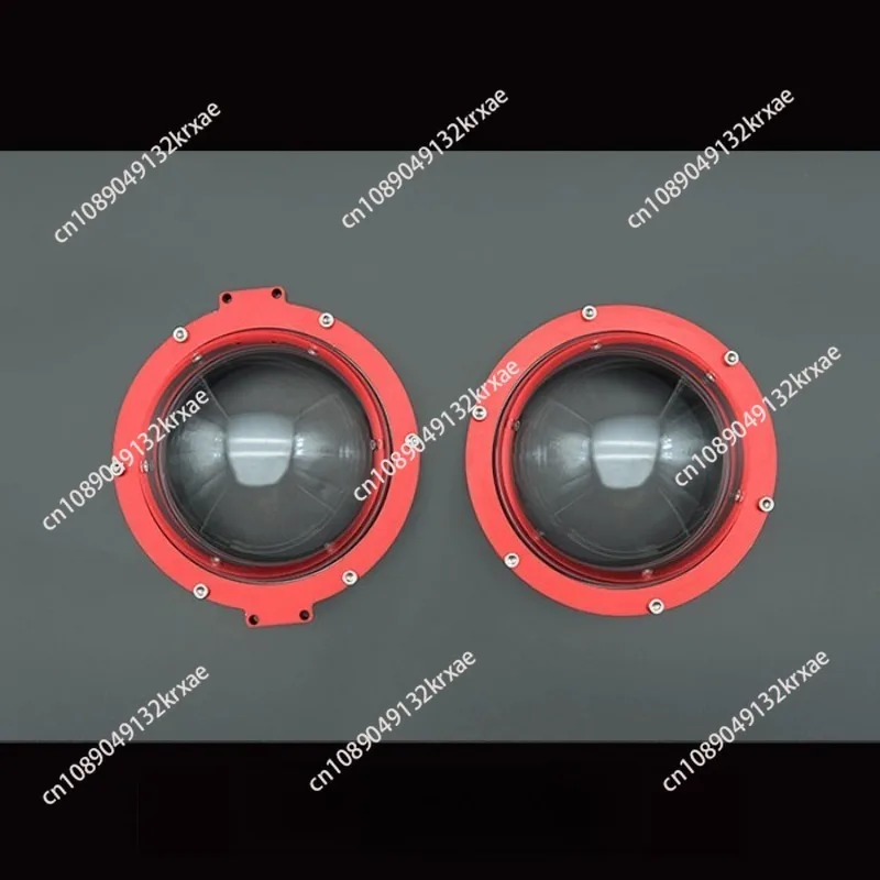 Optical Pc Dome Cover 1000 M Pressure-Resistant Underwater Robot ROV Camera Dome Cover 110 Outer Diameter
