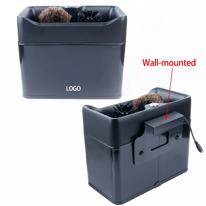 60W Electric Espresso Handle Cleaner Coffee Grounds Knock Box Dual DC Motor Automatic Coffee Machine Handle Cleaner