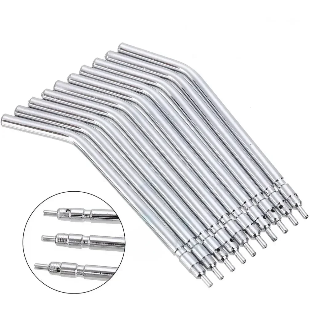 50/100Pcs Dentals Stainless steel 3 way Three Way Air Water Triple Syringe Nozzle Tip/Orals treatments accessories