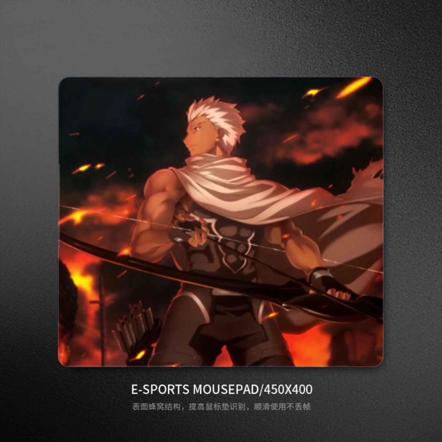War Hero Glass Mousepad Sora Game Mouse Pad Customized Pattern Tempered Smooth Gaming Desk Mat Fps Esports Office Gaming