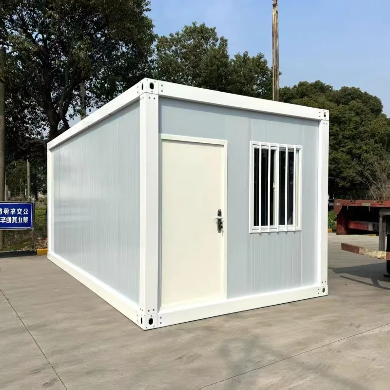 Custom Fully Assembled Prefabricated Container House Detachable Flat Pack Steel Structure Outdoor Portable  Unit Storage Shed