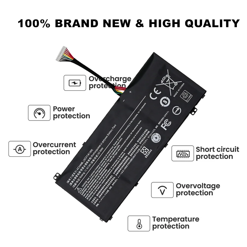 Laptop Battery For Acer Aspire VN7-571 VN7-571G VN7-591 VN7-591G VN7-791 VN7-791G V15 Nitro Series MS2391 AC14A8L 3ICP7/61/80