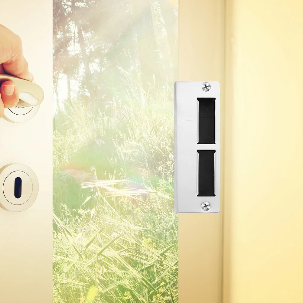 

3pcs Ball Lock Accessories Door Reinforcement Plate For Classroom Office Hotel Durable Door Strike Plates Deadbolt Cover Plate