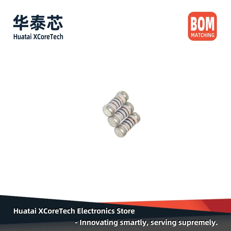 100 PCS SMD MELF Fusível Wirewound Resistores de Precisão (KNP) 0,5 W (1/2 W) 0207 5% 1Ω 2,2Ω 4,7Ω 5,1Ω 10Ω 15Ω 20Ω 22Ω 33Ω 47Ω 100Ω