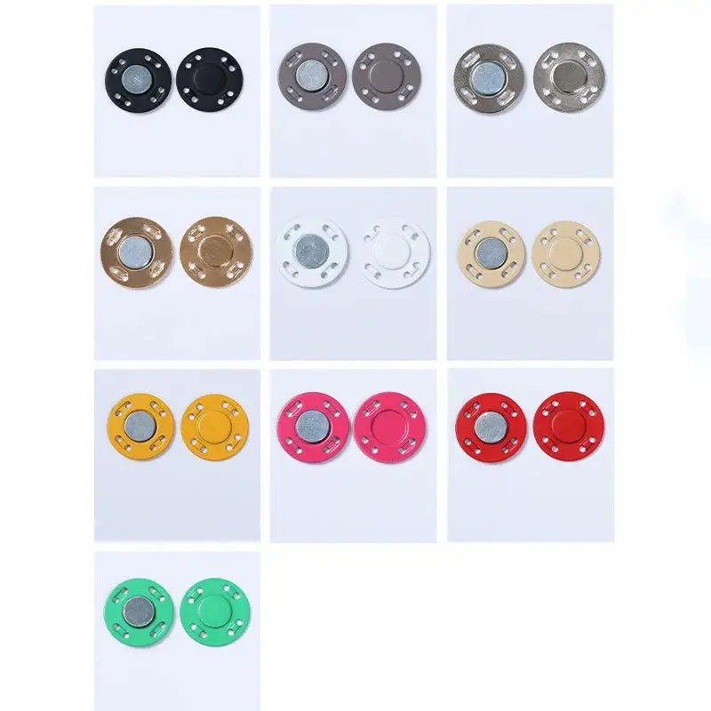 A Pair Magnet Buttons Sewing Supplies Magnetic Clothing Invisible Magnet Buttons Metal Buttons Handmade DIY Clothing Decoration