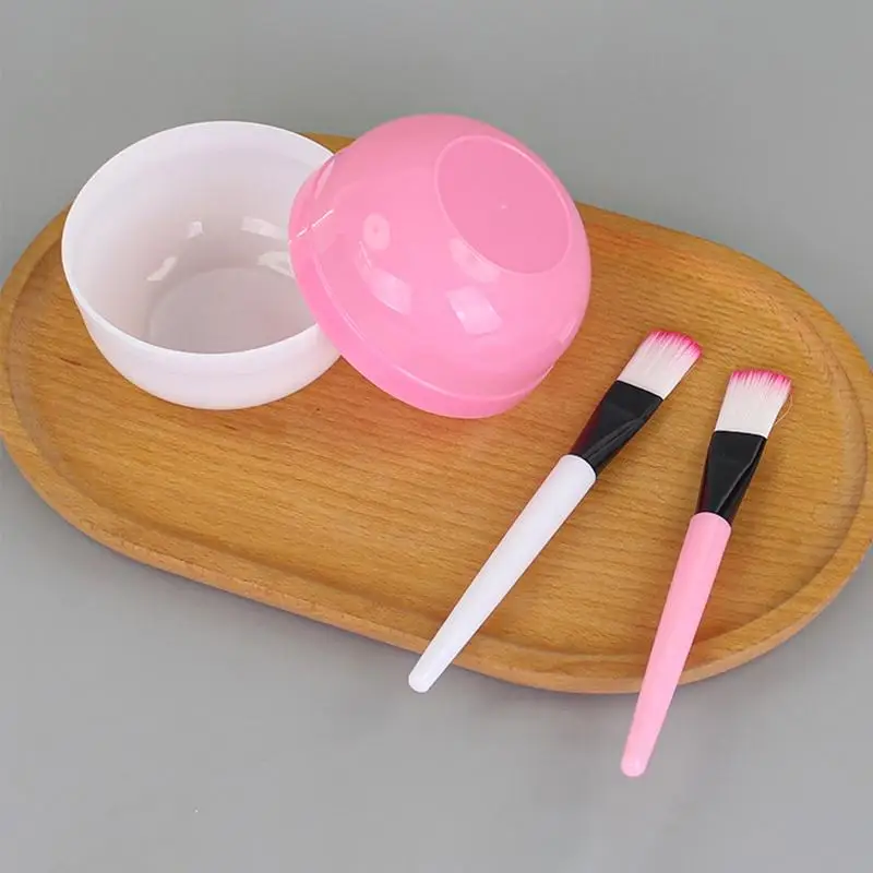 4 in 1 Face Mask Mixing Bowl Set Measuring Spoon Applicator Tools for Creative Homemade Skincare and Beauty Mask Use