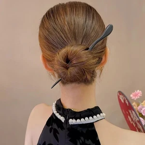Baru Wanita Fashion Sederhana Kayu Hitam Jepit Rambut Dewasa Manis Jepit Rambut Wanita Aksesoris Rambut Hiasan Kepala 10 jepit rambut hitam terlaris - №