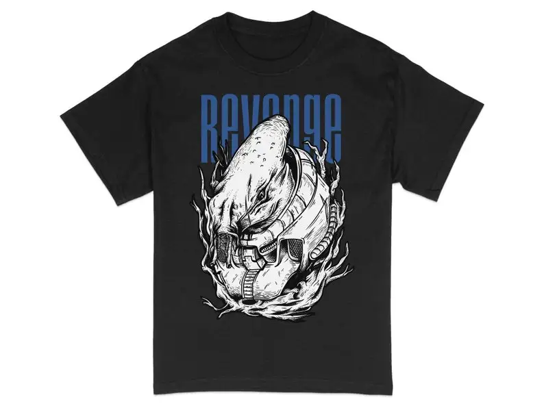 

Camiseta con motivo venganza audaz, camiseta gráfica, ropa calle urbana, top de moda unisex, diseño de camisa artística, r