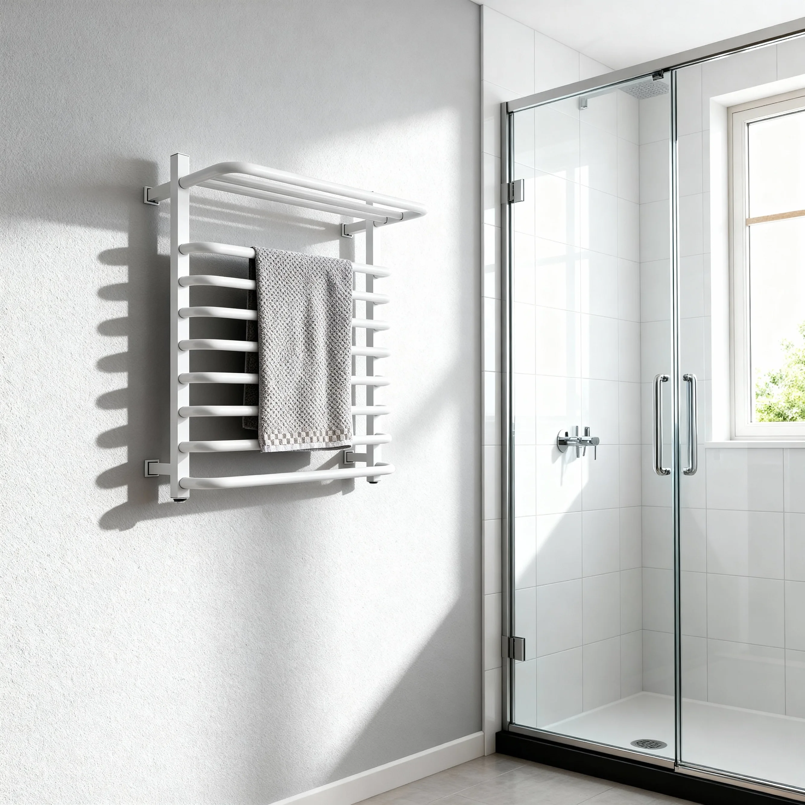 

Настенный электрический полотенцесушитель для ванной комнаты, энергосберегающий, антикоррозийный, из нержавеющей стали, для домашнего использования