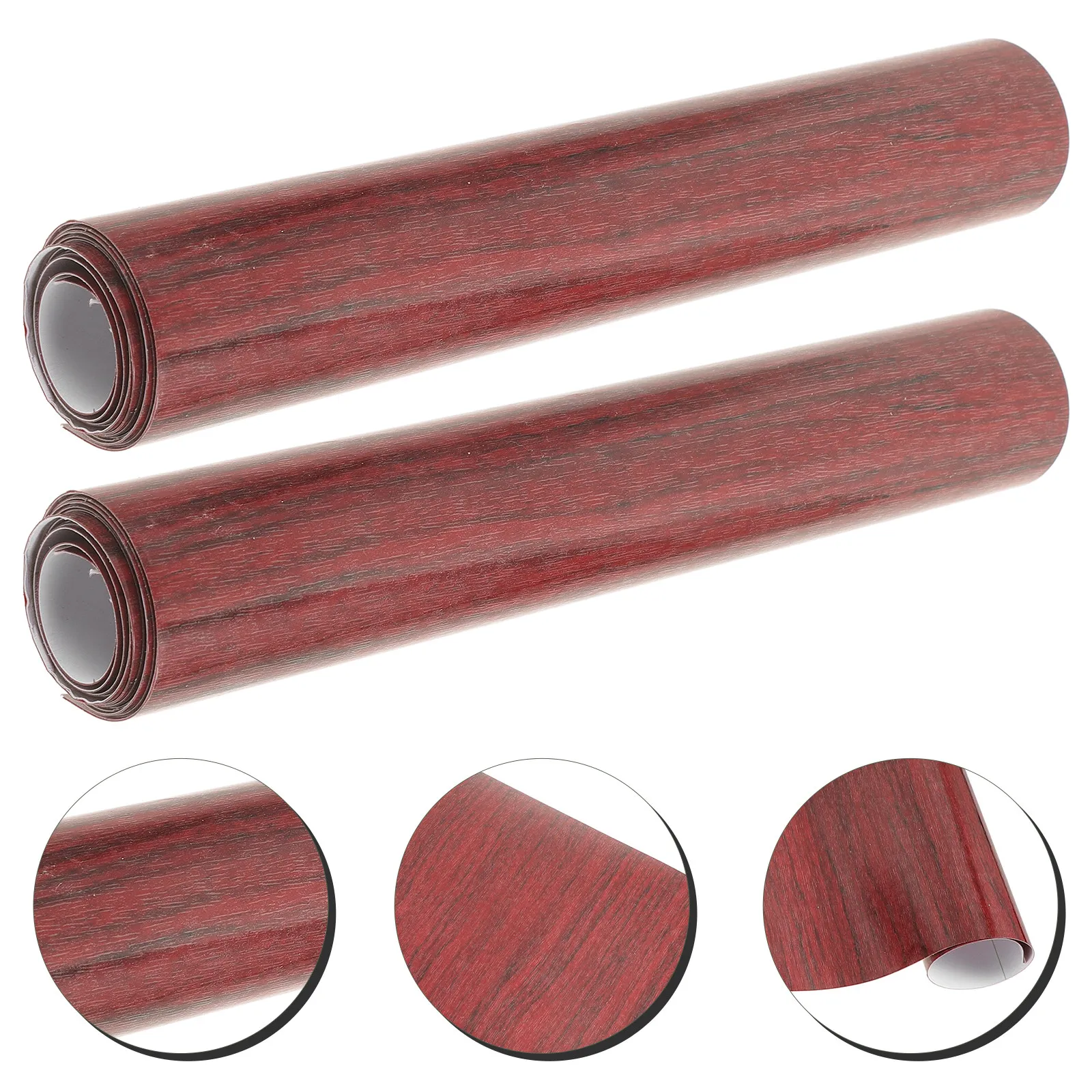 

2 Rolls Wood Grain PVC Vinyl Wrap for Cars and Home Walls Easy Install Removable Decorative Decal Wallpaper Living Room Bedroom