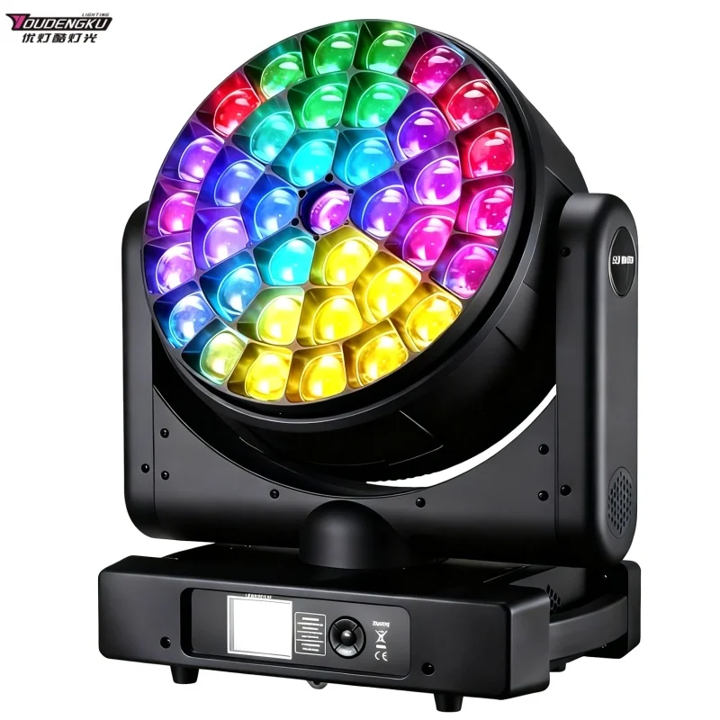 2 pieces Beam Zoom Wash LED Moving Head 37x40W RGBW big bee eye K20 LED Moving Head Light