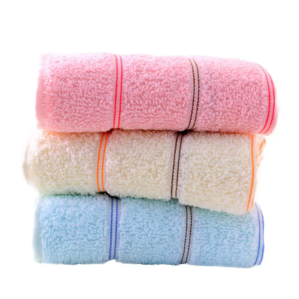 ผ้าเช็ดหน้าผ้าฝ้ายหนา 3 ชิ้น ผ้าเช็ดหน้าผ้าฝ้ายแท้ ผ้าเช็ดหน้าเนื้อนุ่ม ดูดซับได้ดี แห้งเร็ว ทนทาน สำหรับล้างหน้า ใช้สำหรับเดินทาง