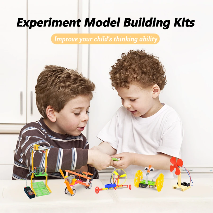 DIY Kit Gear Pulley Physics Toys for Kids Educational Tecnologia Science Experiment Sets Learning Toys Plastic Model Assemble