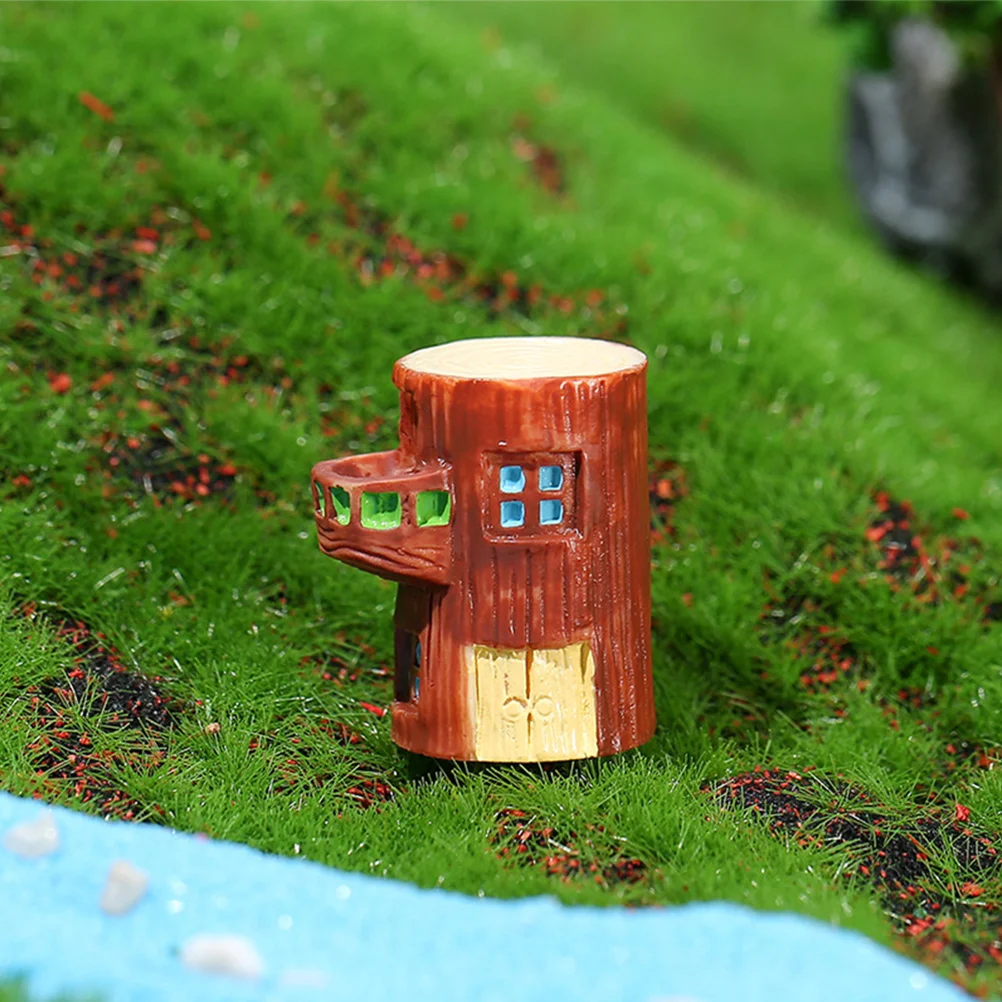 

9Pcs Resin Mini House Creative Cartoon Decor Mini Landscape Garden Decoration Micro Landscape Ornament