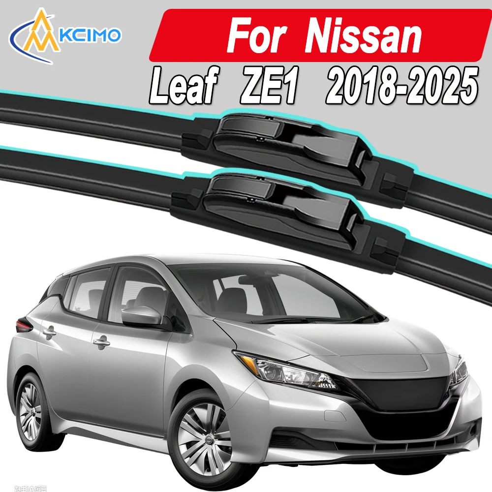 

Silicone Car Wiper Blades for Nissan Leaf ZE1 2018-2025 - All Weather Silent Wiper Blades, Quick Release Clip