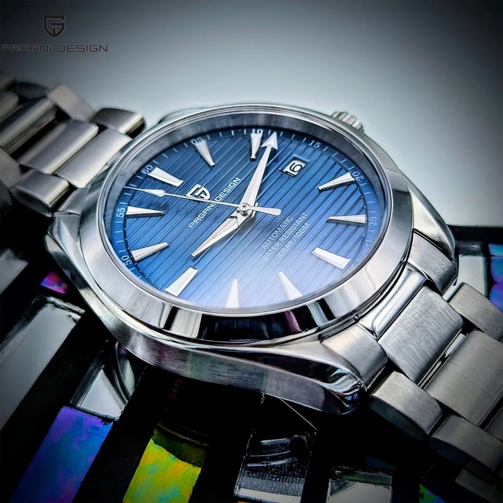 PAGANI DESIGN Top Brand Men's Mechanical Watch Luxury Sapphire Glass Stainless Steel Men's Automatic Watch 100M Waterproof