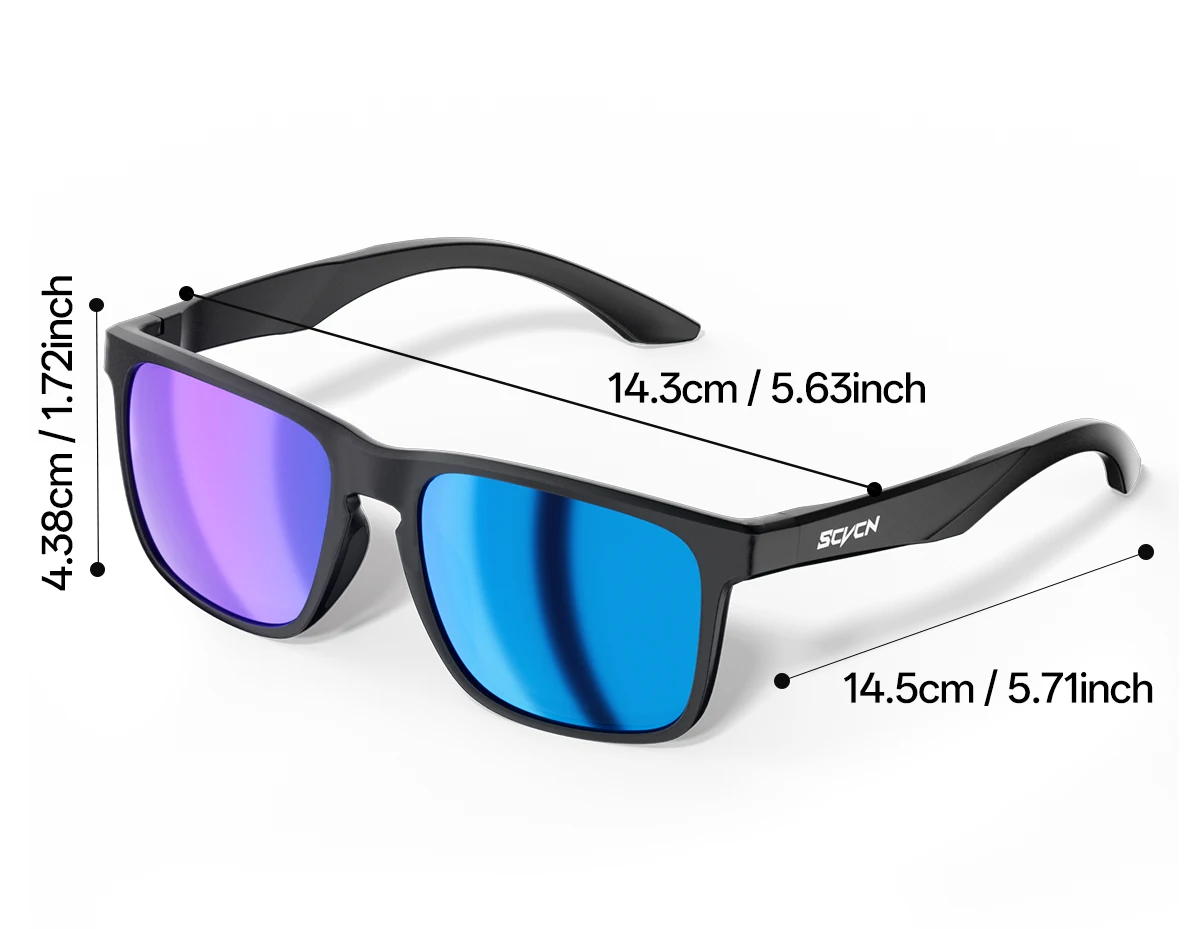 SCVCN Polarisierte Angelbrille Outdoor-Sportausrüstung Camping-Brille Fahrradbrille MTB Fahrrad-Eyewear Rennrad-Brille Nachtfahrbrille Golfbrille – Detail 24