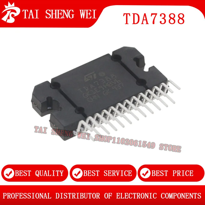 2pcs TDA7388 7388 ZIP  ZIP-25 4 X 41W Bridging car audio amplifier IC New Original