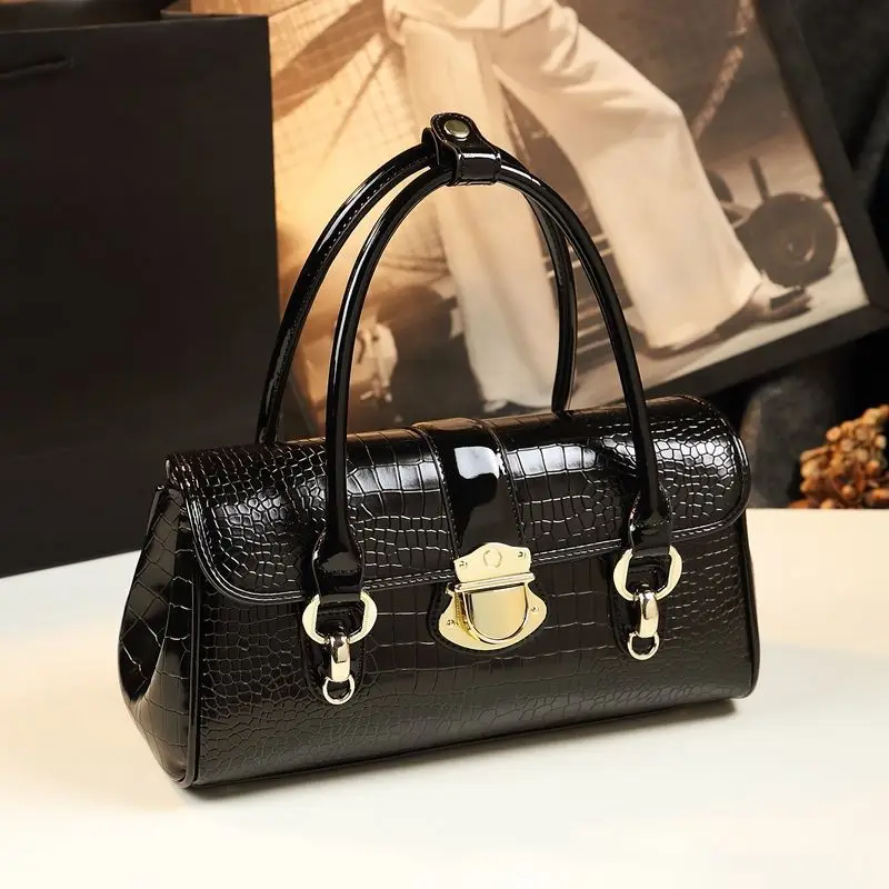 

New Fashion Alligator Women Handbags European Designer Cow Genuine Leather Lady Shoulder Bags Female Brand Luxury Crossbody Bag