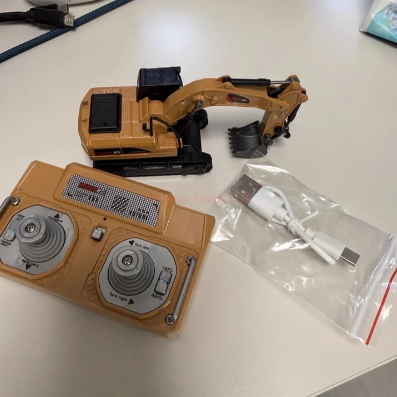 Nuevo coche teledirigido 2,4g Mini excavadora a escala completa camión volquete 1:64 Rc vehículo de ingeniería carretilla elevadora juguete para regalo del Día de San Valentín