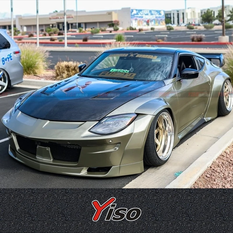 

Applicable to modification Nissan RZ34 400z Rocket Bunny wide-body front bumper front lip wheel eyebrows tail wing Rocket Bunny