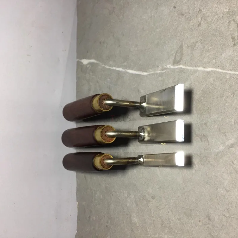 1 Set High Foot Shovel Woodworking Trimming Special Carving Chisel Flat Bottom Gooseneck Shovel Knife Hand Hardware Tools