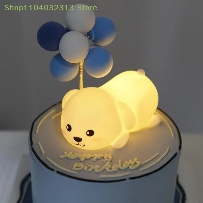 petiteLED Panda Cute Night Light BPA Free Soft Touch Dimmable Bedside Lamp for Baby Nursery Birthday Giftaccessories