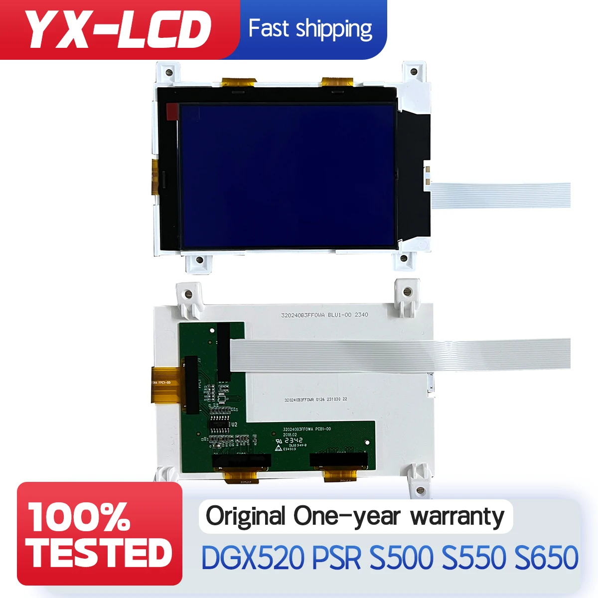 

LCD Display Screen for Dgx520 Dgx620 Dgx630 Dgx640 PSR-S500 S550 S650 S670 Mm6 Mm8 Hjdj5428 (48) 320240B3FF0WA